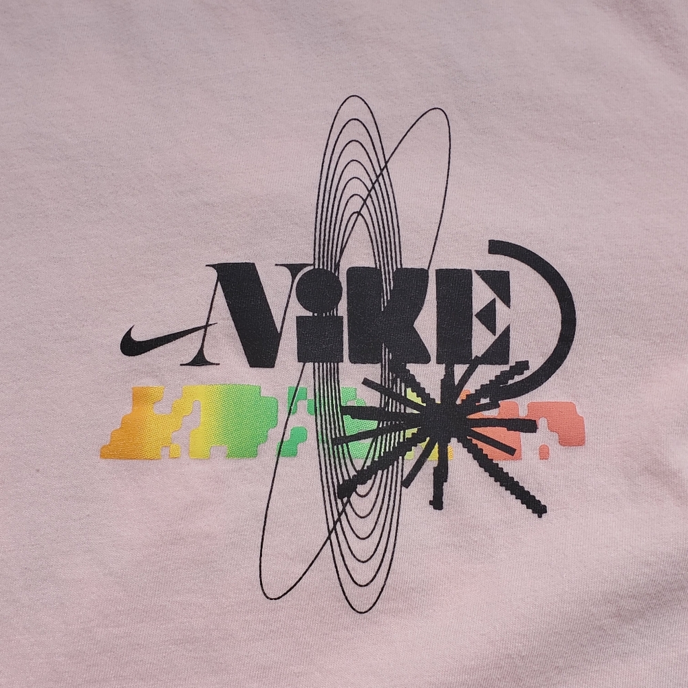 Nike T-shirt Men's XXLarge Move Your Sole Pink Swoosh Sporty Athletic - Picture 3 of 6
